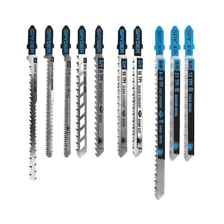 Eat-In Jig Saw Set with Case Multi Material - 10 Piece EA3982749